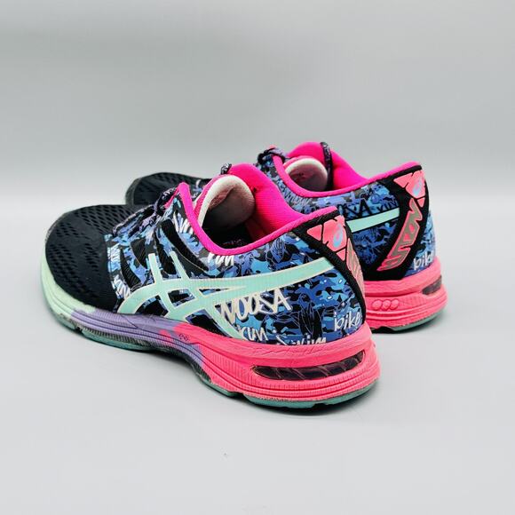 ASICS Shoes Womens 8.5 Multicolor Triathlon Gel Noosa Tri Running Bike Sneakers - Picture 6 of 12